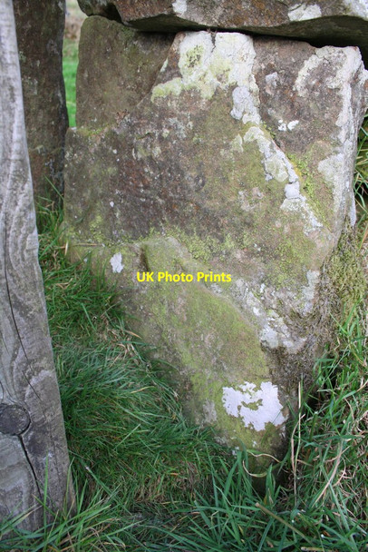 Photo 6"x4" Part of benchmark on gatepost Fell End\/SD7298 c2014