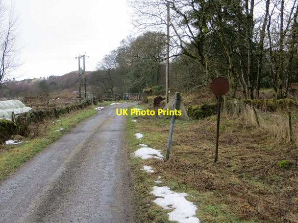 Photo 6"x4" Old road sign, Auchlyne Auchlyne c2015