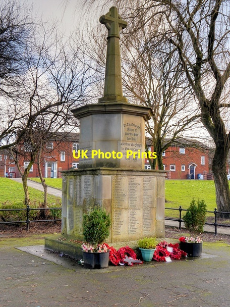 Photo 6"x4" Collyhurst War Memorial (7\/7 - View from North West) Manchester c2015