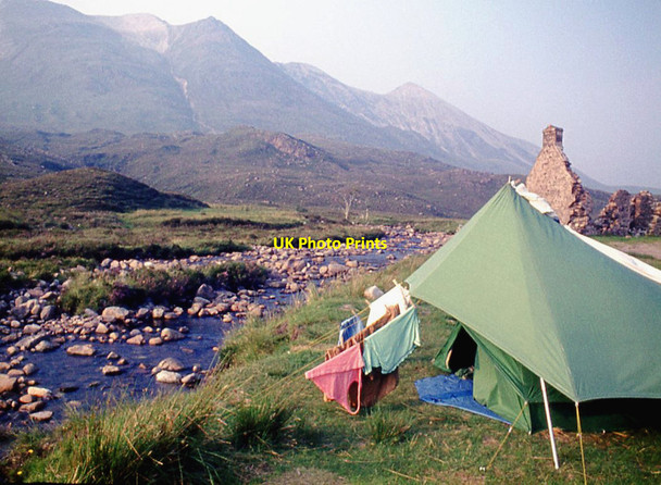 Photo 6"x4" Camping below Ben Eighe Coulin Lodge c1975