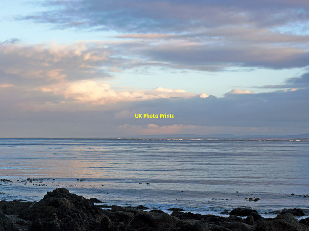 Photo 6"x4" The breaking waves on the mudbanks of the Moray Firth Rosemarkie c2015