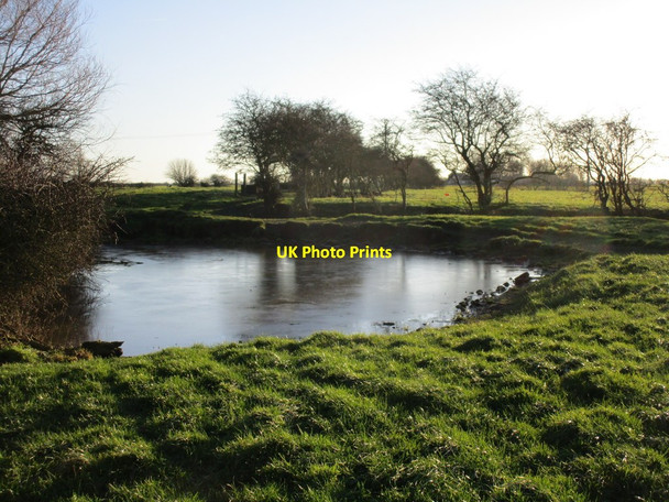 Photo 6"x4" Frozen pond, Rimswell Rimswell c2015