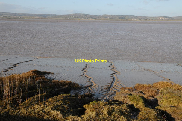 Photo 6"x4" Falling tide on the Severn Bevington c2015