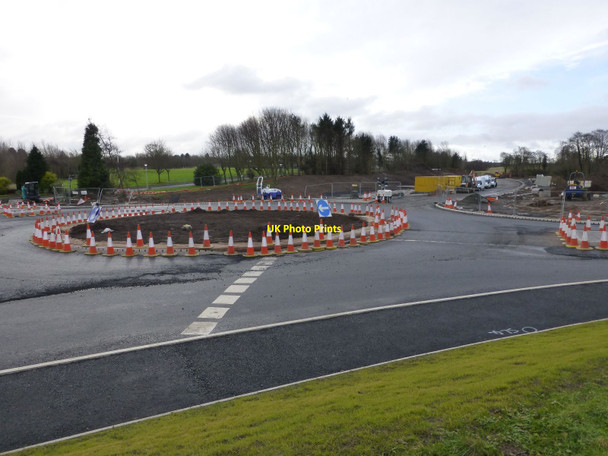 Photo 6"x4" Improved roundabout on Willowburn Avenue Alnwick c2015