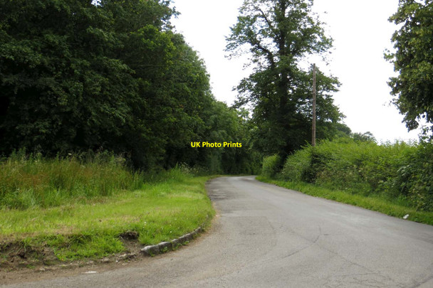 Photo 6"x4" Rural road round Claydon House Middle Claydon c2014