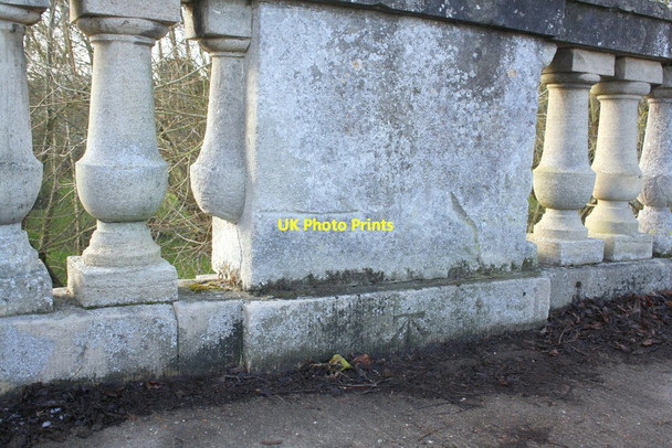 Photo 6"x4" Benchmark on Dorchester Bridge Bridge End\/SU5793 c2015
