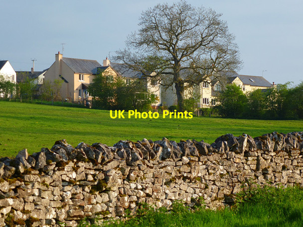 Photo 6"x4" Pasture and houses, Morland Morland c2013