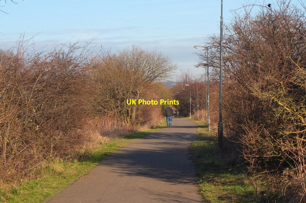 Photo 6"x4" Penicuik to Dalkeith cycleway near Bonnyrigg Lasswade c2015