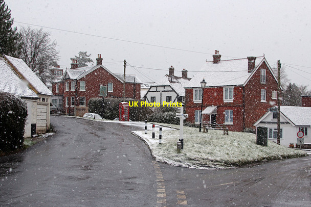 Photo 6"x4" Coggins Mill Road in snow Coggins Mill c2015