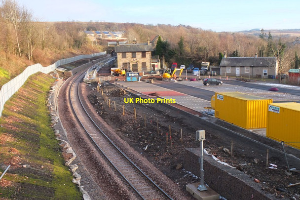 Photo 6"x4" Gorebridge station under construction Arniston\/NT3461 c2015