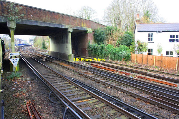 Photo 6"x4" Approaching Staines Station from the east Staines c2015