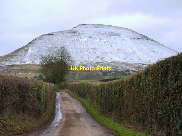 Photo 6"x4" Lane from Upper Trewalkin Pengenffordd c2015