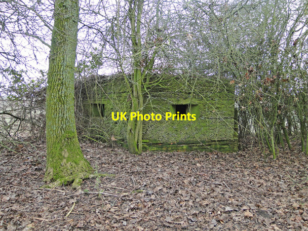 Photo 6"x4" WW2 hexagonal pillbox at Wingfield Bleach Green\/TM2377 c2015