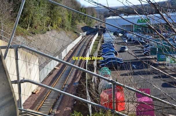 Photo 6"x4" Railway lines reach Galashiels Galashiels c2015