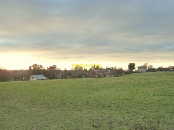 Photo 6"x4" View across field to houses at Parbold Parbold c2015