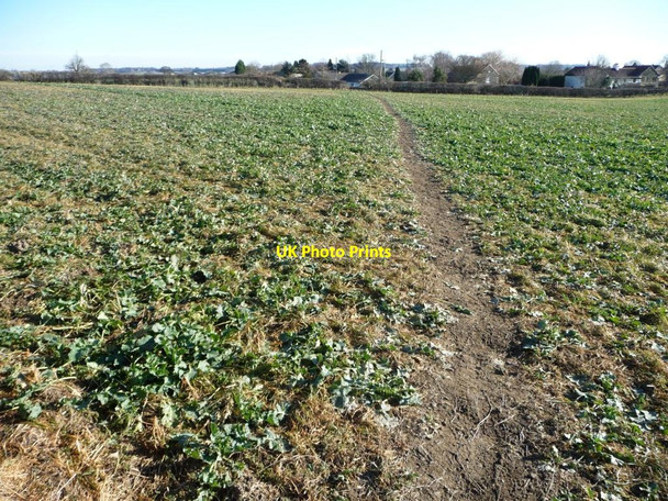 Photo 6"x4" Public footpath to Clayton Thurnscoe c2015