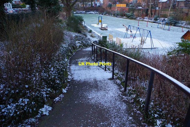 Photo 6"x4" Footpath in The Dell from Warwick Terrace, Royal Leamington Spa Royal Leamington Spa c2015