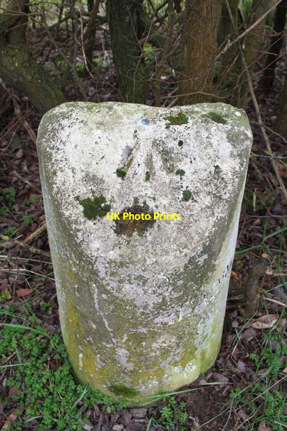 Photo 6"x4" Benchmark on Milestone beside Reading Road Wallingford c2015