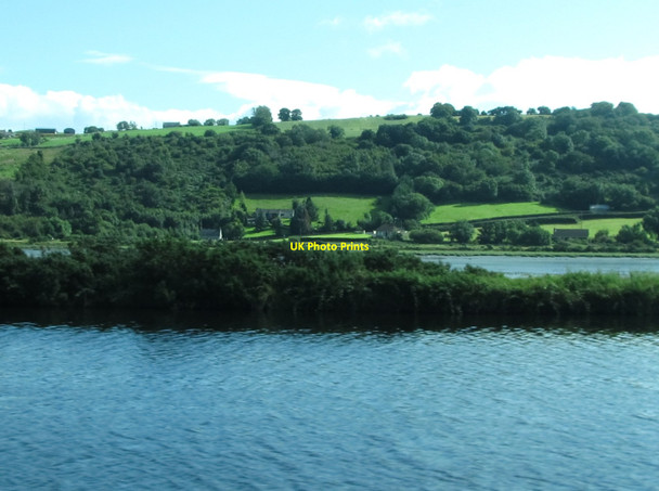 Photo 6"x4" View across the Newry Canal and Newry River towards the junction of Aghnamoira Road and the A2 Burren c2012