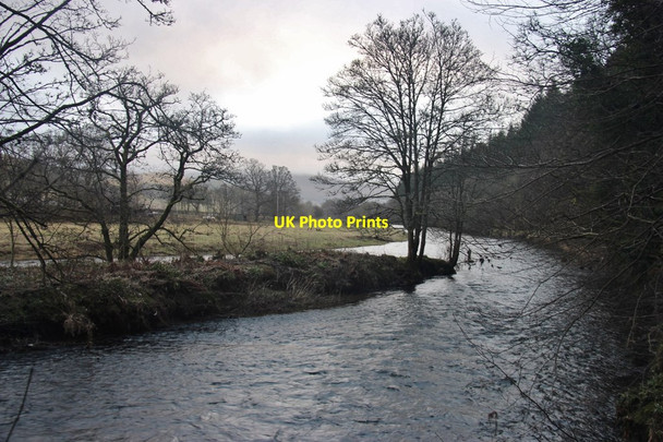 Photo 6"x4" The River Tweed at Cardrona Cardrona Village c2015