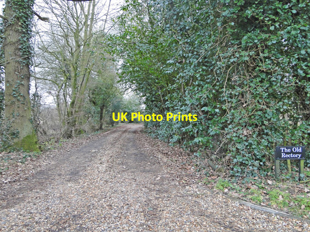 Photo 6"x4" Driveway to the Old Rectory Road Green\/TM2693 c2015