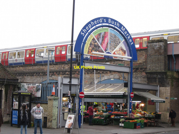 Photo 6"x4" Shepherds Bush Market entrance Hammersmith\/TQ2279 c2015