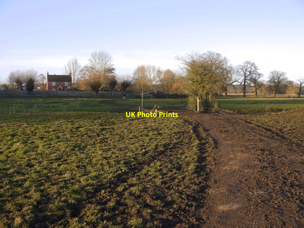Photo 6"x4" Track to Papercourt Lock Send Marsh c2015