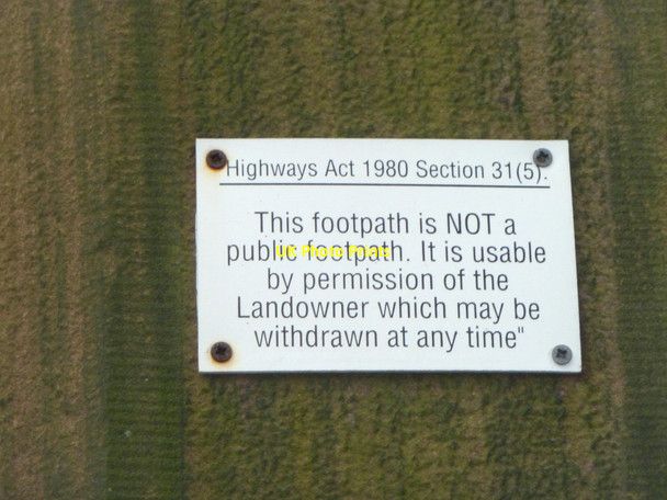 Photo 6"x4" Notice on gates at Coach Road Lodge Moss Side\/SJ4497 c2015