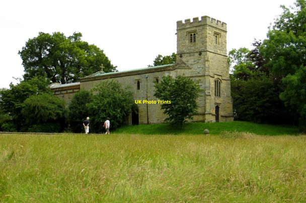 Photo 6"x4" All Saints' parish church, Middle Claydon, in the grounds of Claydon House Middle Claydon c2014