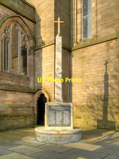 Photo 6"x4" War Memorial at St Matthew's Church Burnley c2015