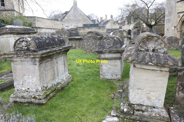 Photo 6"x4" Tomb chests at St John Burford\/SP2512 c2015