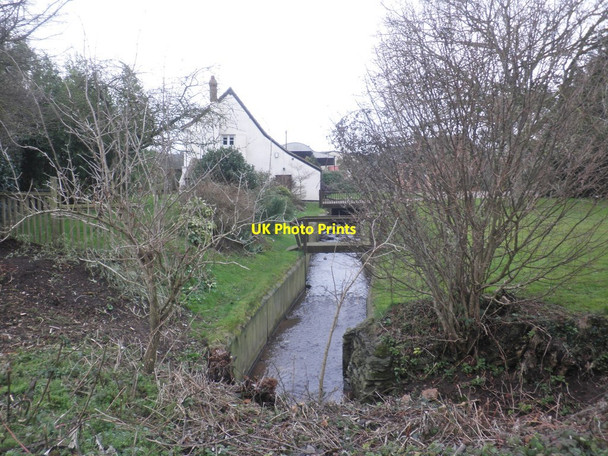 Photo 6"x4" Public footpath, alongside drainage channel, Rydon West Newton\/ST2829 c2015