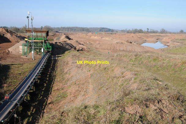 Photo 6"x4" Gravel extraction at Clifton Clifton\/SO8446 c2015