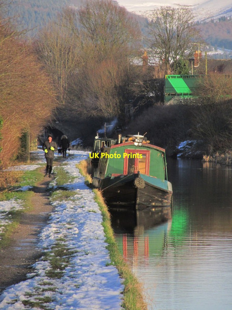 Photo 6"x4" Winter moorings - The Macclesfield Canal W of A523 canal bridge Macclesfield c2015