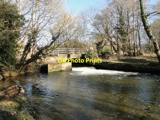 Photo 6"x4" Sluice at Mill Carr, part of the River Wissey Ickburgh c2015
