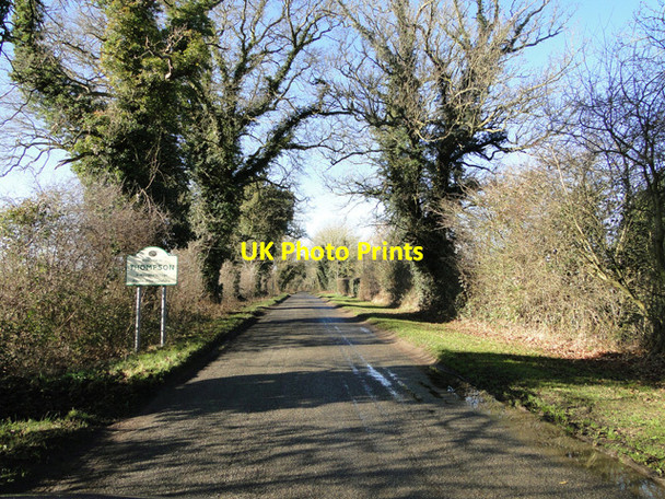 Photo 6"x4" Road to Thompson near Top Farm Pockthorpe\/TL9196 c2015