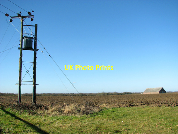 Photo 6"x4" Electricity transformer in field by Whiteacres Tunstall\/TG4107 c2015