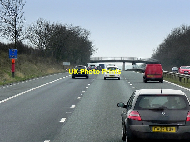 Photo 6"x4" Southbound M6 near Nether Kellet Nether Kellet c2014