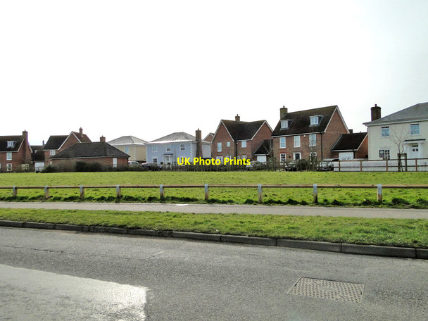 Photo 6"x4" Assorted houses on Cuckoofield Lane, Mulbarton Mulbarton c2015