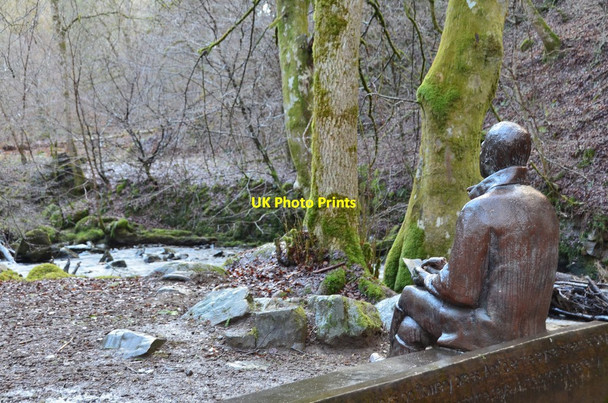 Photo 6"x4" Statue of Robert Burns, Aberfeldy Aberfeldy c2015
