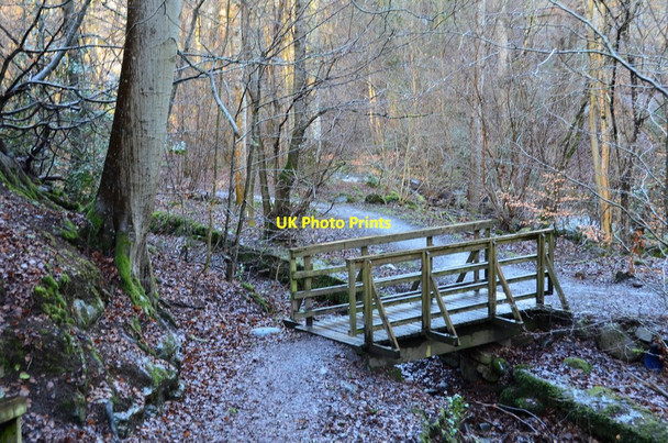 Photo 6"x4" Footbridge over mill lade, Aberfeldy Aberfeldy c2015