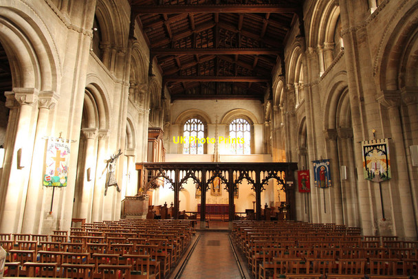 Photo 6"x4" Dunstable Priory nave Dunstable c2015