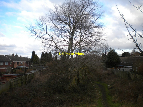 Photo 6"x4" Railway trackbed, Walsall Wood Aldridge c2015