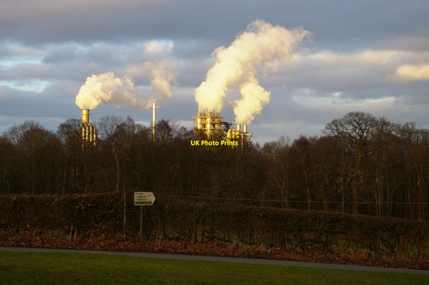 Photo 6"x4" View from Chirk Castle gates towards the factory Chirk\/Y Waun c2015