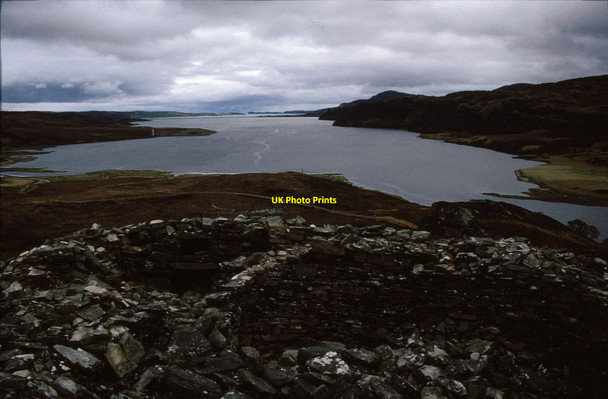 Photo 6"x4" Dun Mhaigh broch Loch na h-Airigh Bige c1992