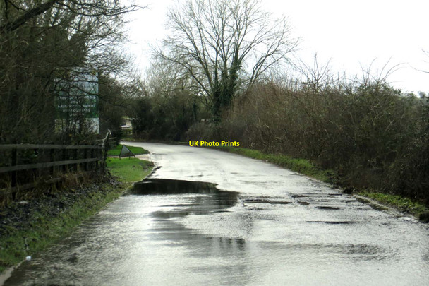 Photo 6"x4" Flooded road near Brill Ludgershall\/SP6617 c2015