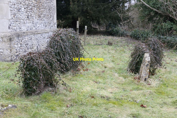 Photo 6"x4" Ivy on the Headstones South Stoke\/SU5983 c2015