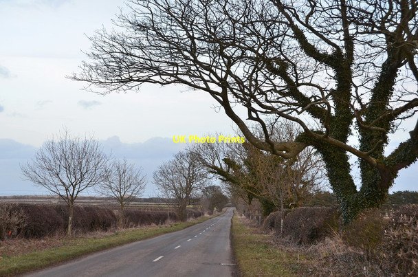 Photo 6"x4" Road from Widdrington to Druridge Widdrington c2015