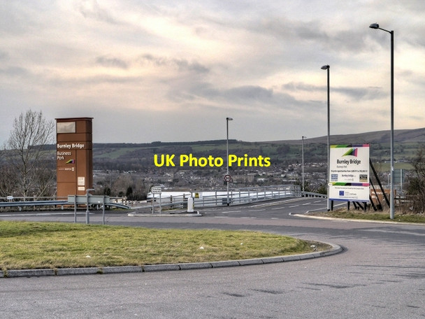 Photo 6"x4" Entrance to Burnley Bridge Business Park Padiham c2015