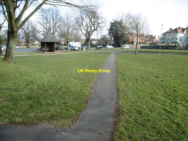Photo 6"x4" Durdham Down, path Westbury Park c2015